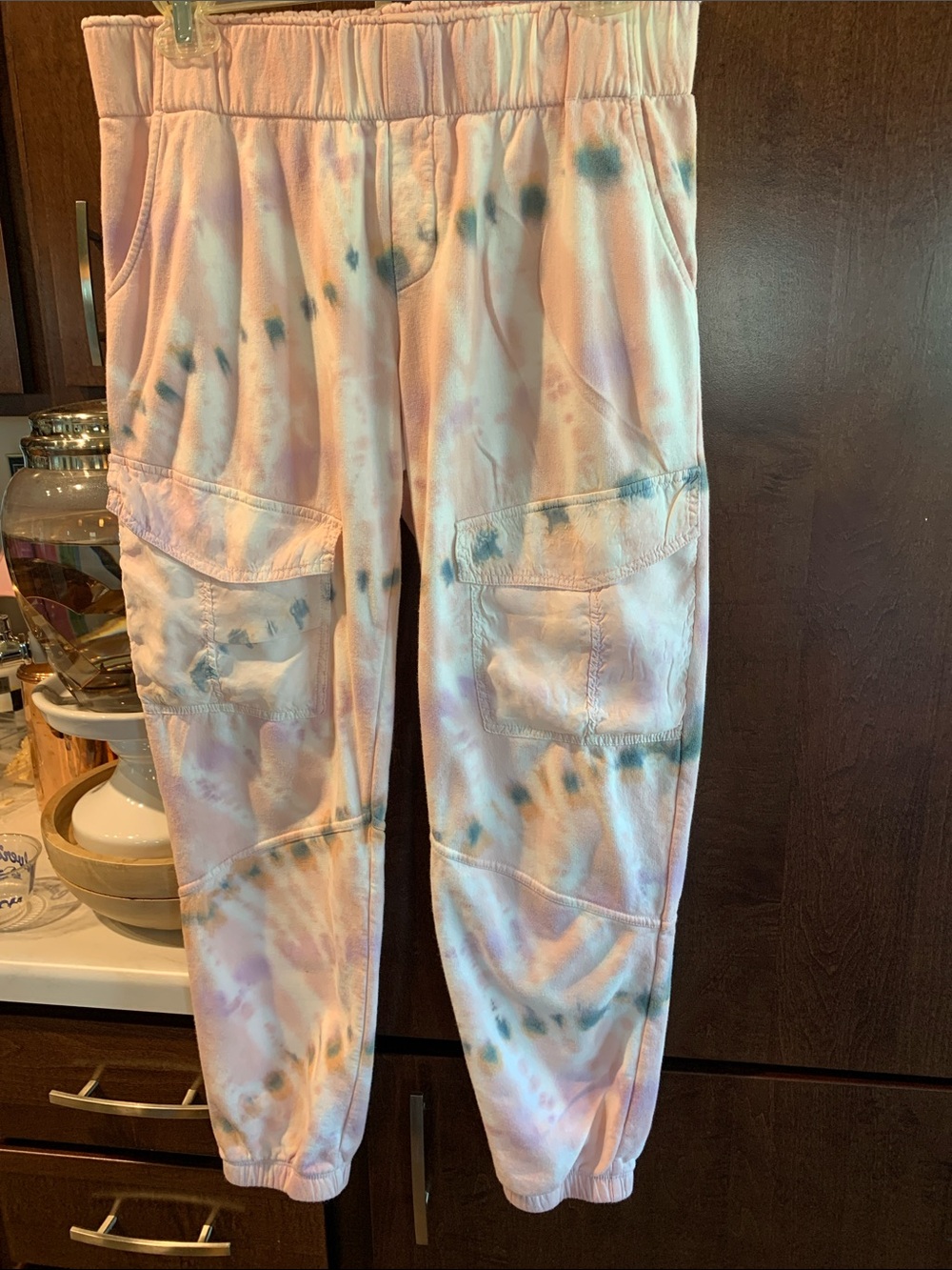 Young Fabulous & Broke Pink Tie-Dye Cargo Joggers